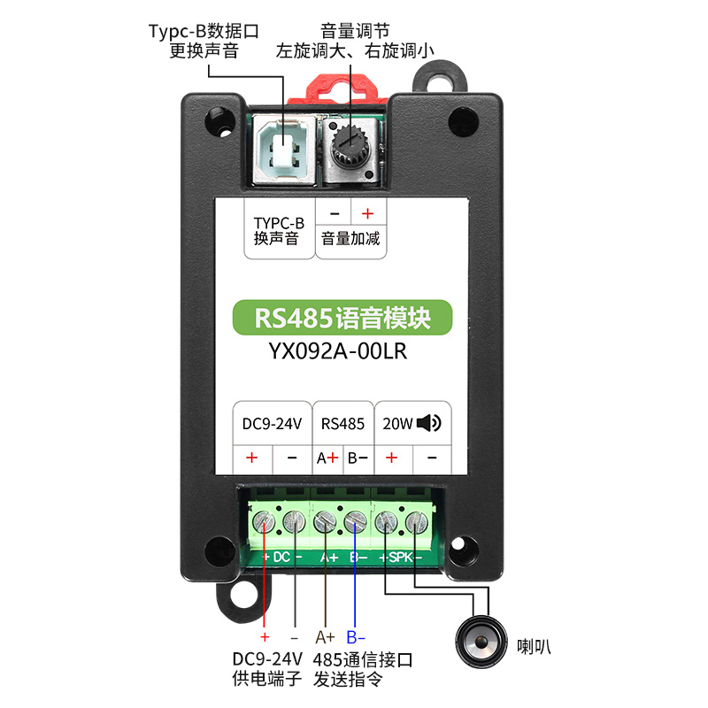88858cc永利集团RS485语音？閙odbus和谈导轨装置工业报警？閅X092A00LR